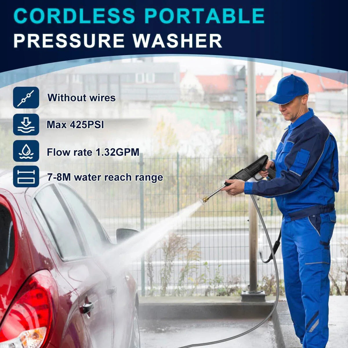 Cordless ProWash Portable Car Wash System