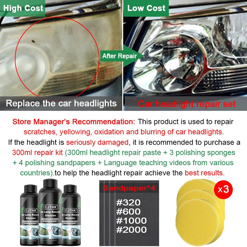 Headlight Restoration & Clarity Kit