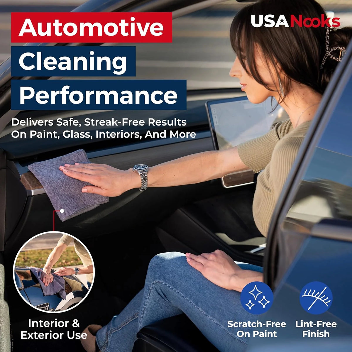 12-Pack Premium Microfiber Detailing Towels